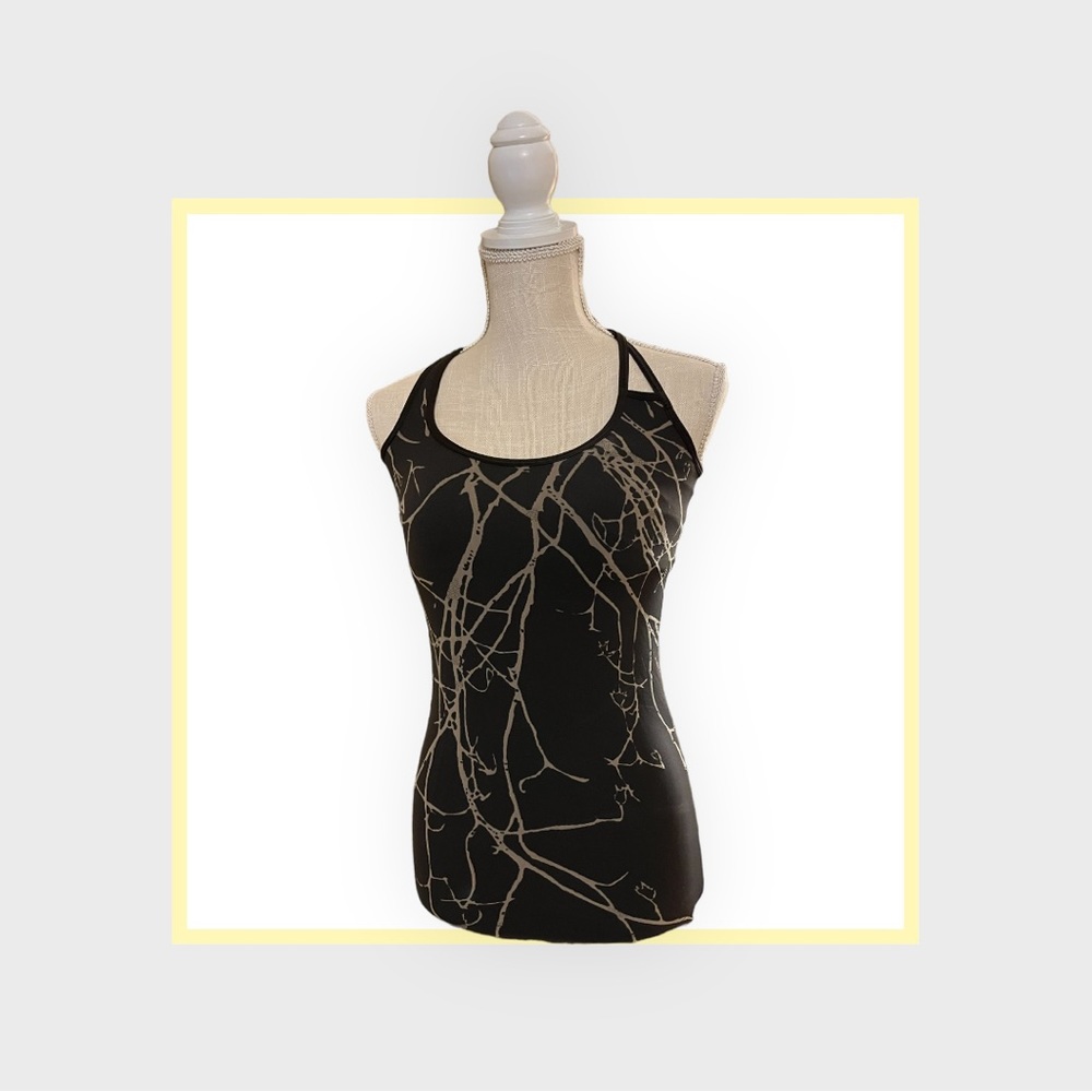 Nux yoga active wear chocolate brown camisole.  Seamless.  Breathable fabric